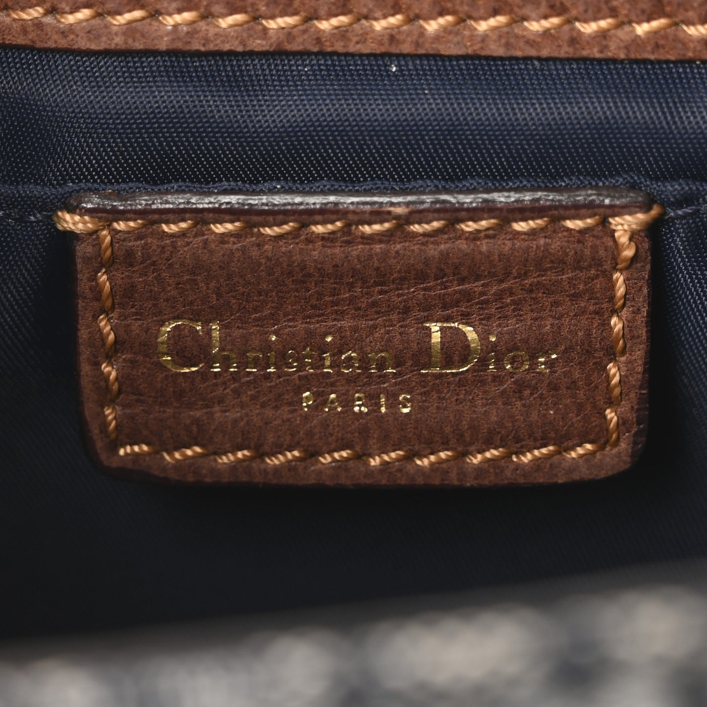 Monogram Street Chic Messenger Brown Navy