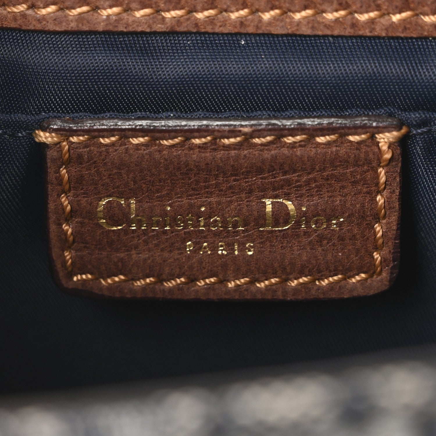 Christian Dior Monogram Street Chic Messenger Brown Navy 5 of 10