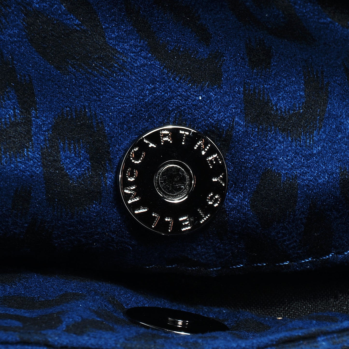 Leopard Print Falabella Clutch Blue