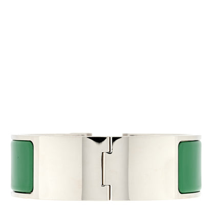 Hermes Enamel Wide Clic Clac H Bracelet PM Vert Sapin 2 of 3