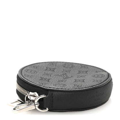 Louis Vuitton Mahina Round Coin Purse Black 4 of 7