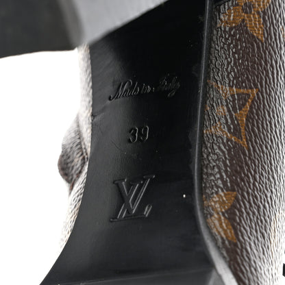 Louis Vuitton Patent Calfskin Monogram Star Trail Ankle Boots 39 Black 6 of 13