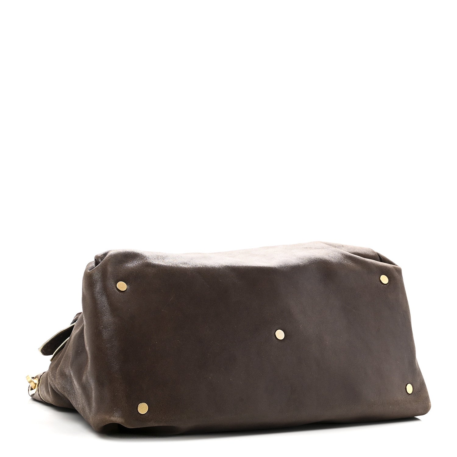 Jimmy Choo Calfskin Tulita Brown Gold 4 of 9