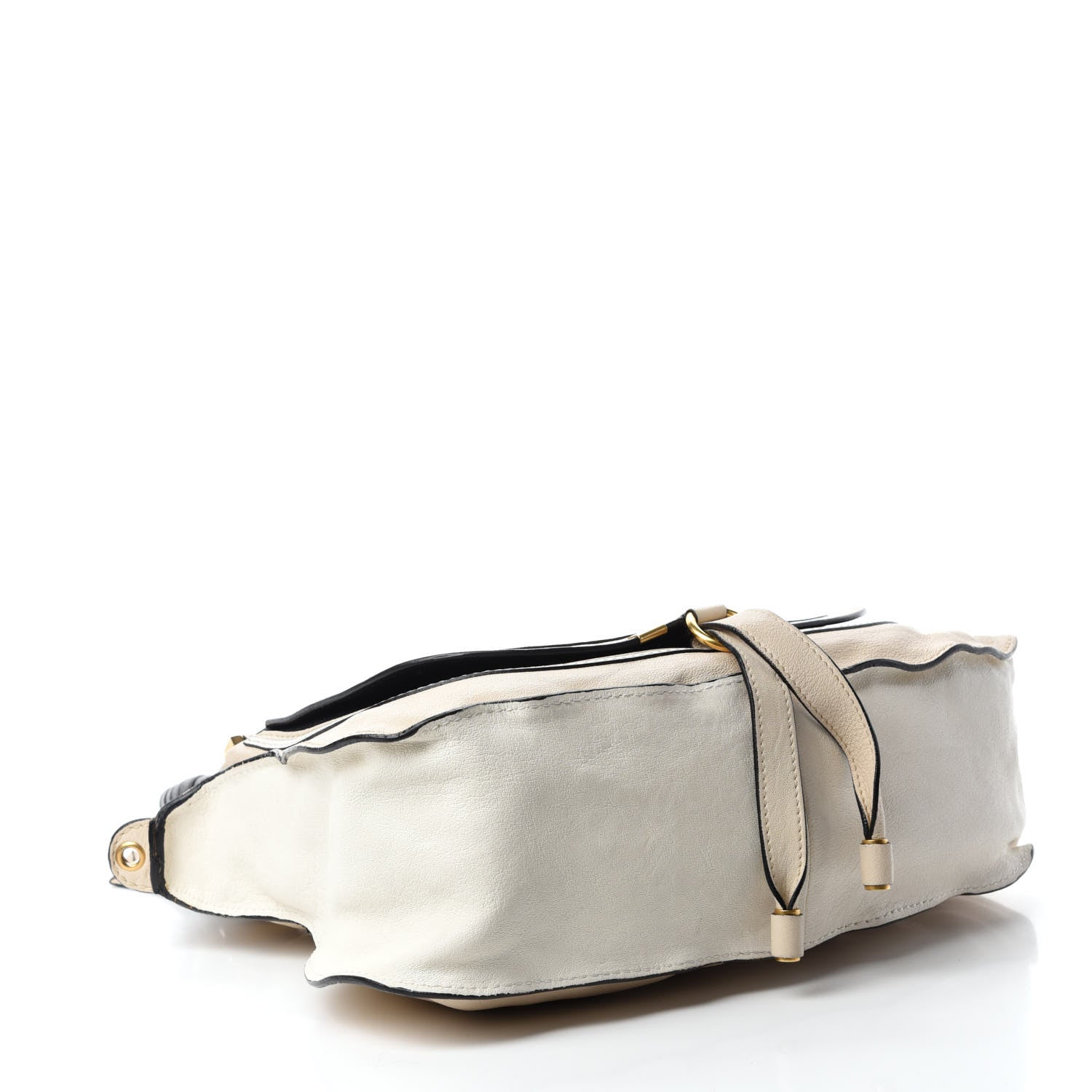 Chloe Calfskin Medium Marcie Satchel Abstract White Black 4 of 12