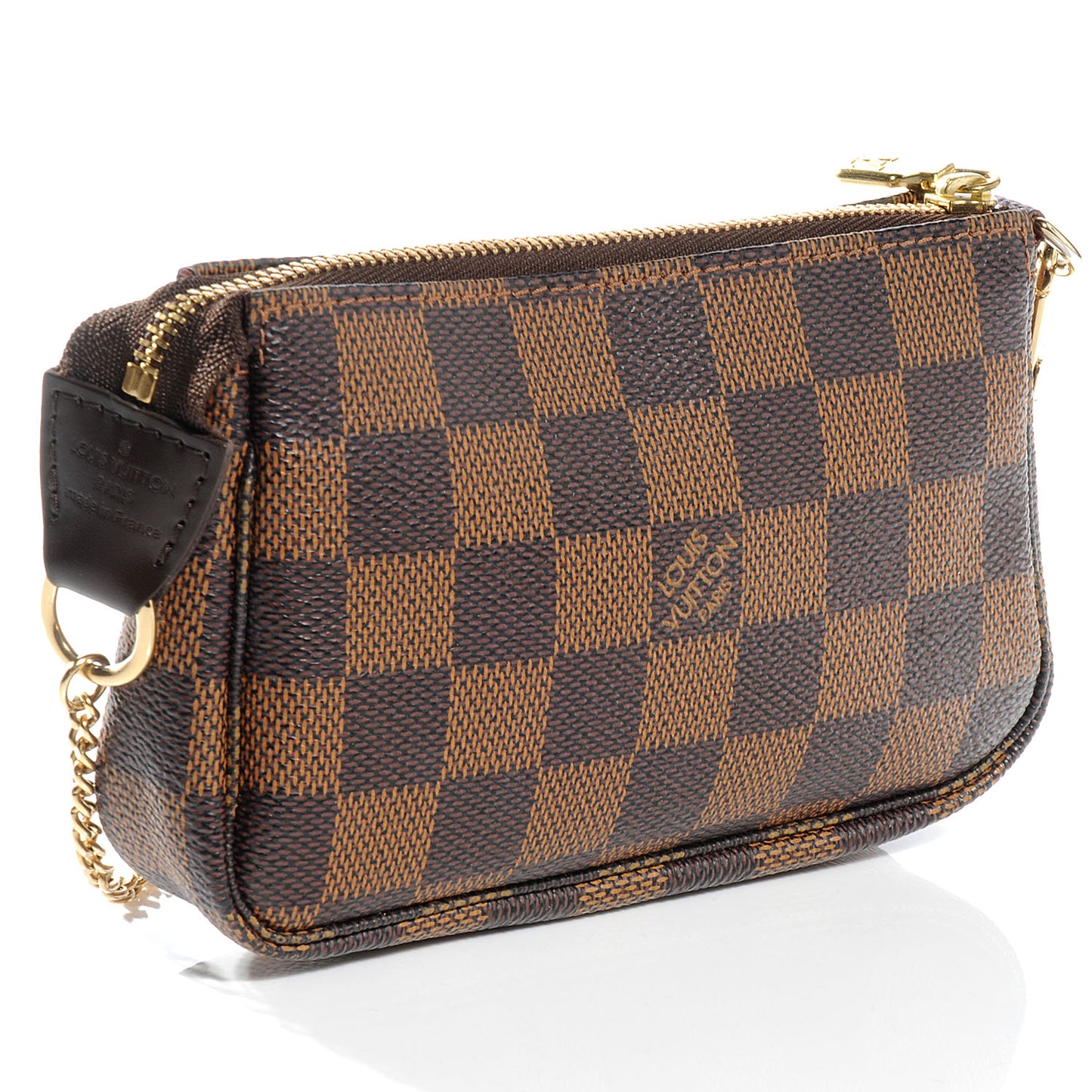 Damier Ebene Complice Trunks and Bags Mini Pochette Accessories Red