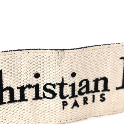 Christian Dior Canvas Embroidered Shoulder Strap Black 5 of 5