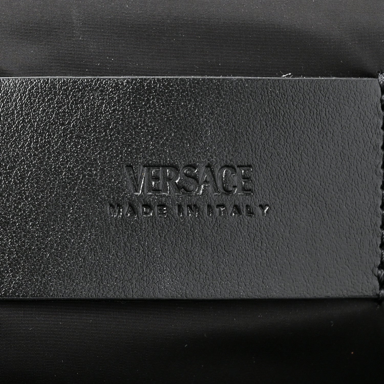 Versace Nylon Greca Buckle Sling Bag Black 6 of 9