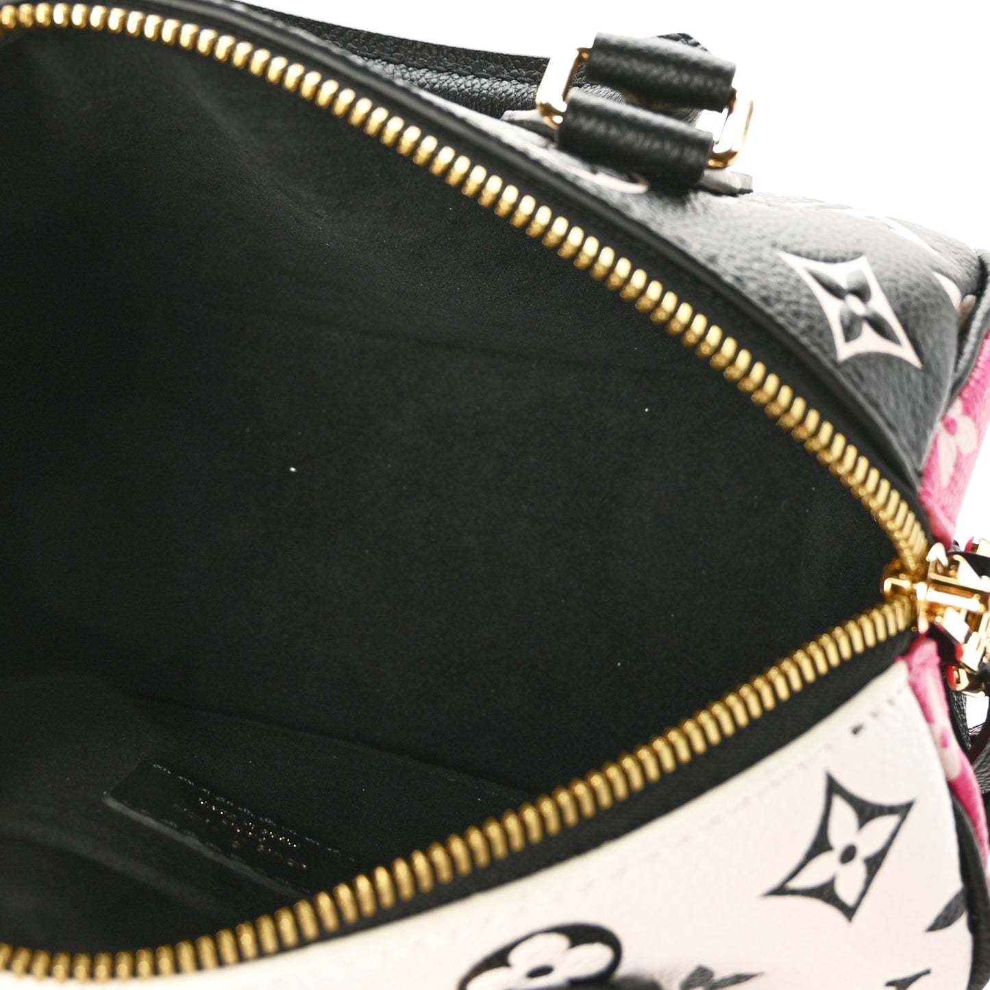 Empreinte Monogram Spring in the City Speedy Bandouliere 20 Black White Pink