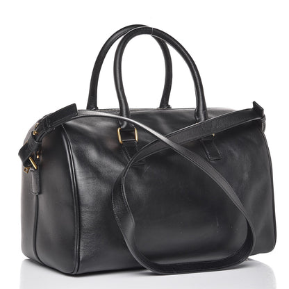 Saint Laurent Calfskin Classic Duffle 6 Black 3 of 16