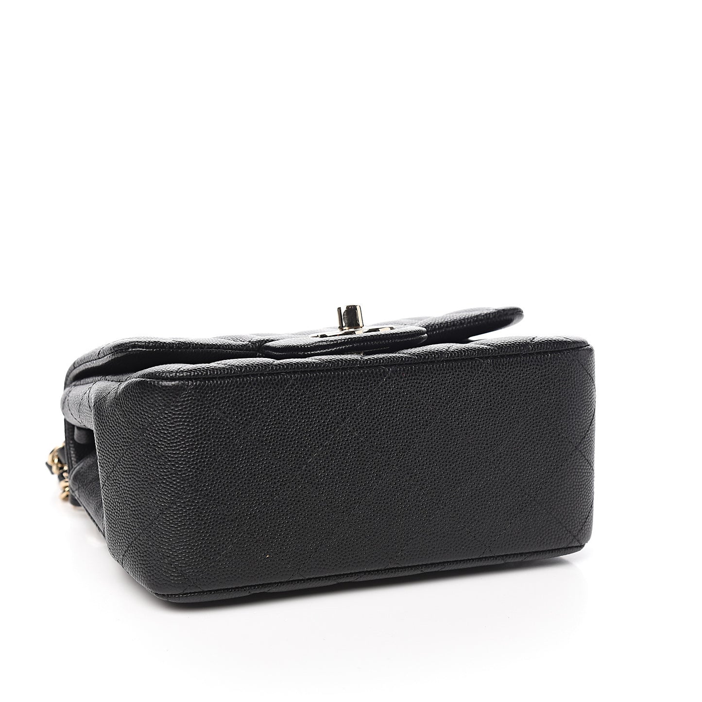 Caviar Quilted Mini Square Flap Black