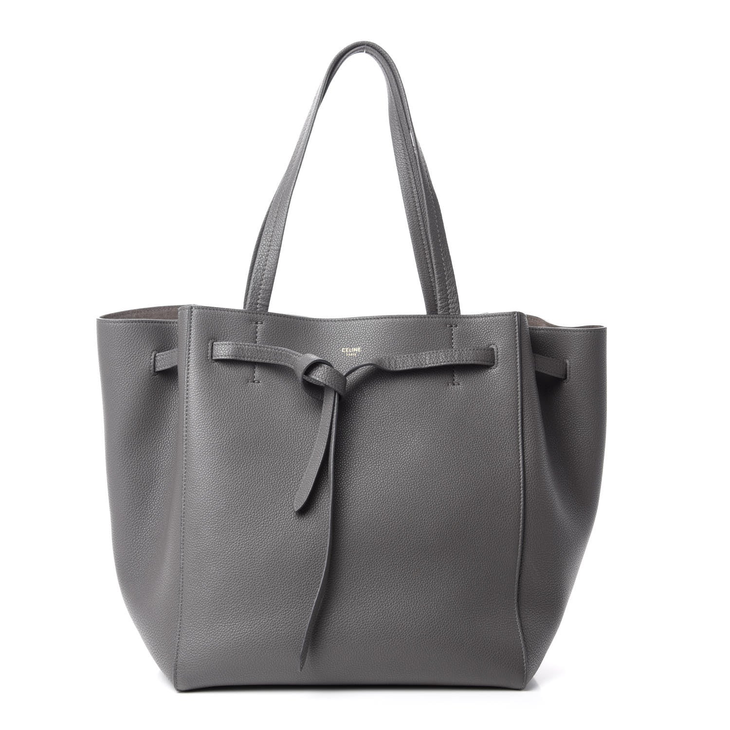 Celine Soft Grained Calfskin Belt Cabas Phantom Medium Grey 1 of 10