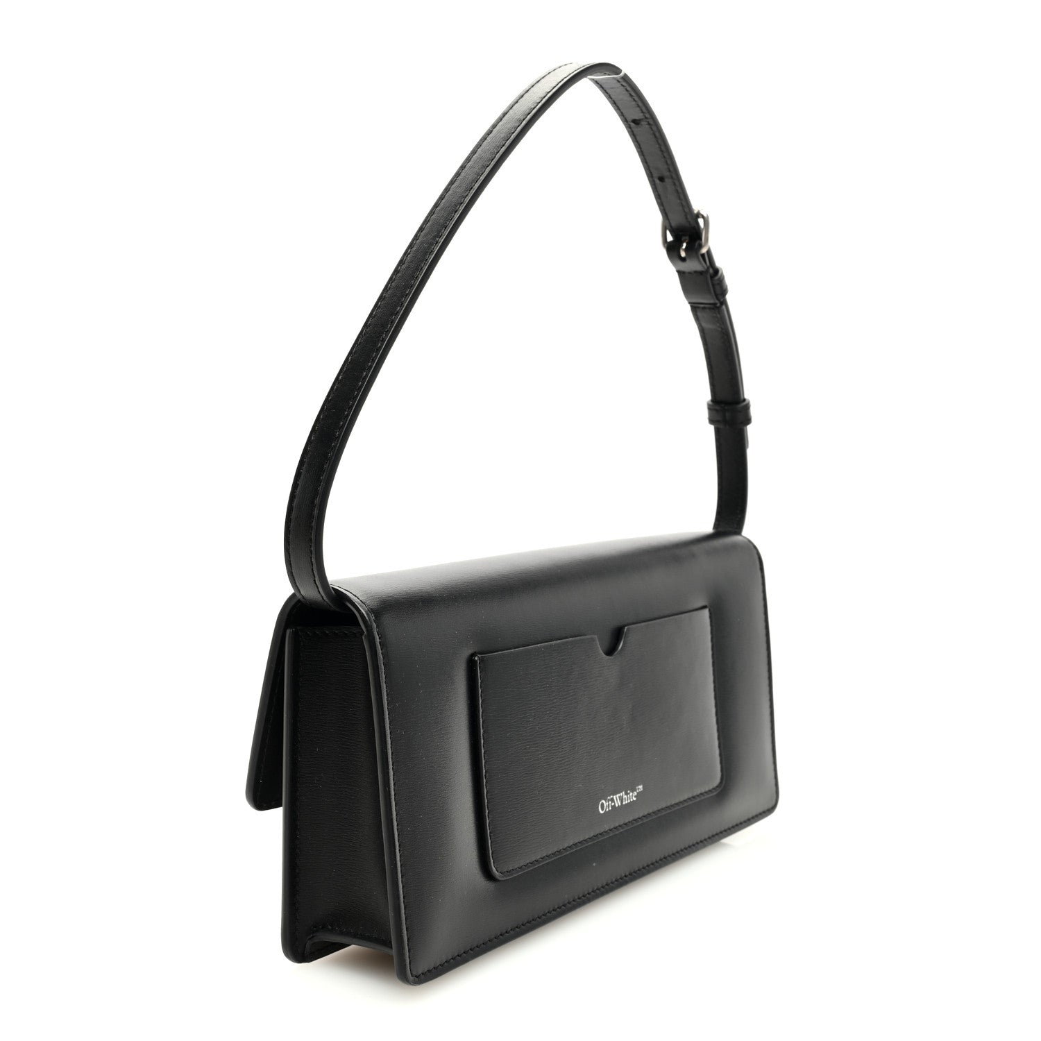 Off-White Calfskin Jitney 1.0 Shoulder Bag Black 3 of 9