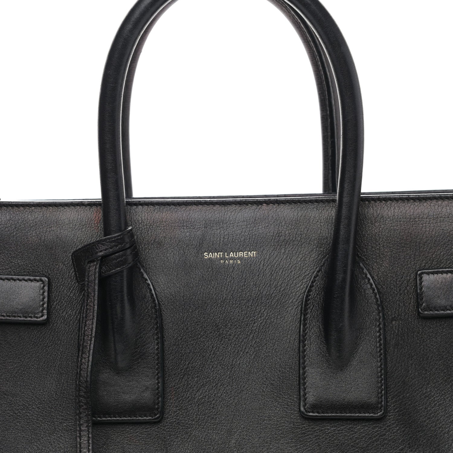 Saint Laurent Calfskin Small Sac De Jour Black 9 of 22