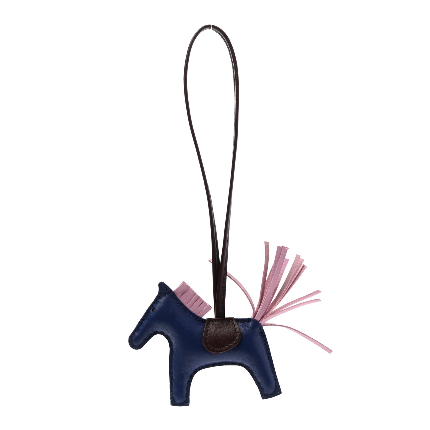 Milo Lambskin Grigri Rodeo Horse Bag Charm PM Rouge Sellier Mauve Sylvestre Bleu Saphir