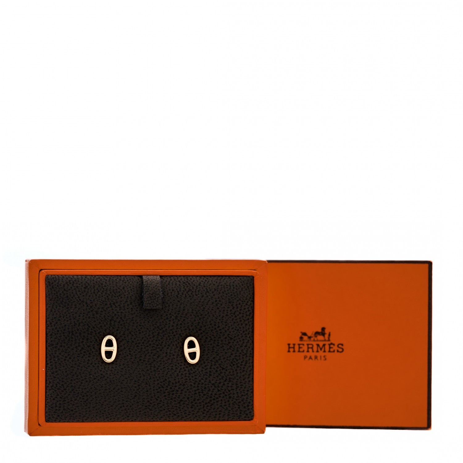 Hermes 18K Rose Gold TPM Farandole Stud Earrings 5 of 5