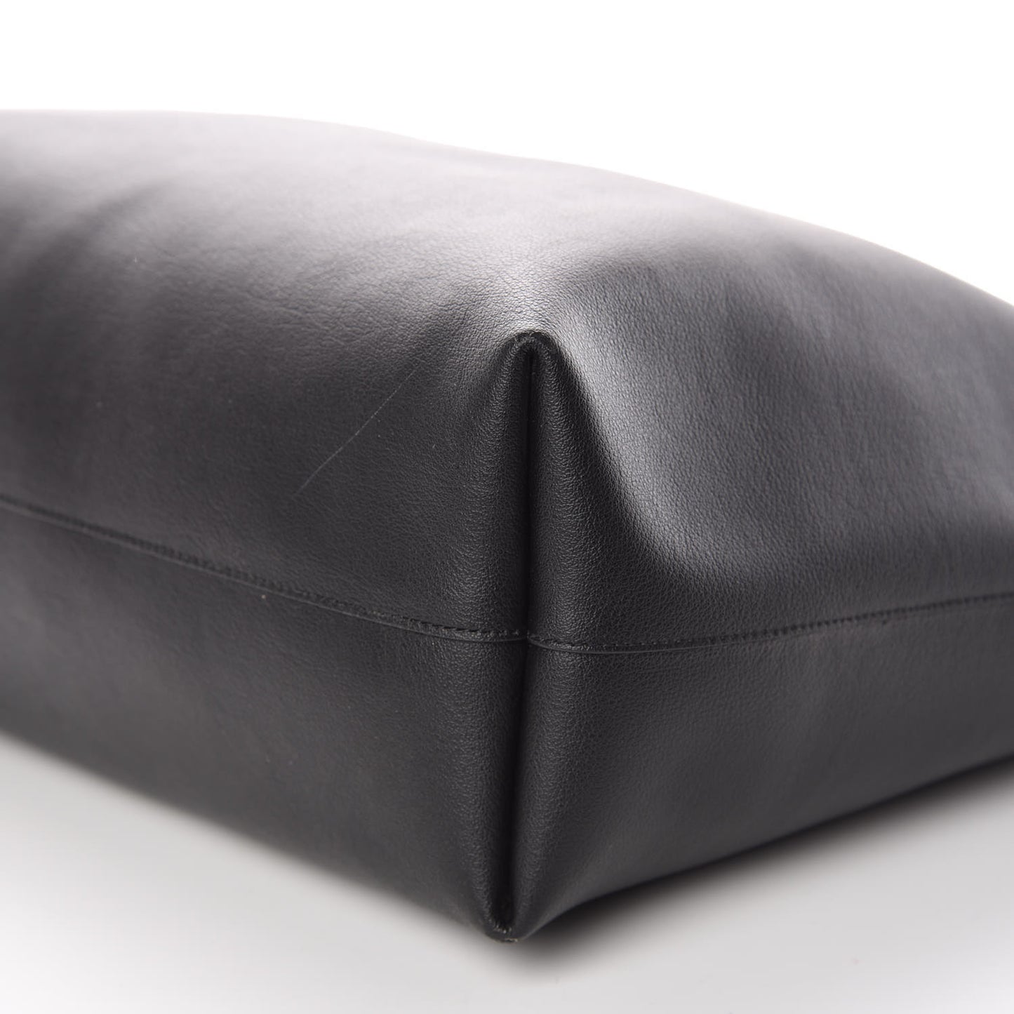 Calfskin Large Shopping Tote Black