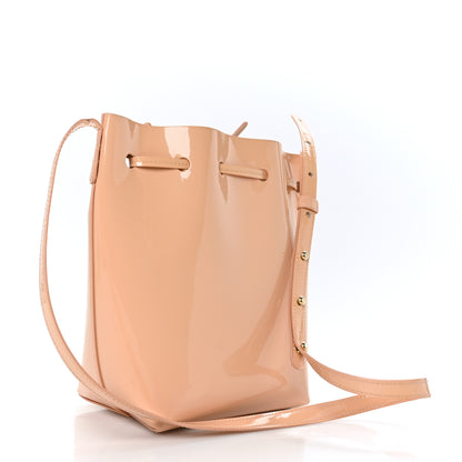 Mansur Gavriel Patent Calfskin Bucket Rosa 3 of 8