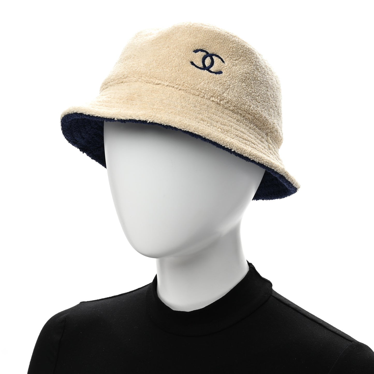 Terry Cloth CC Bucket Hat S Ecru