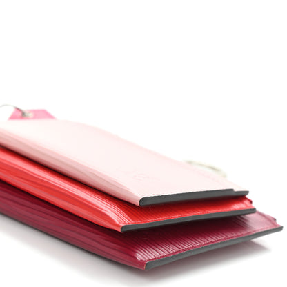 Louis Vuitton Epi Trio Card Case Wallet Rose Ballerine Rouge Fuchsia 10 of 10