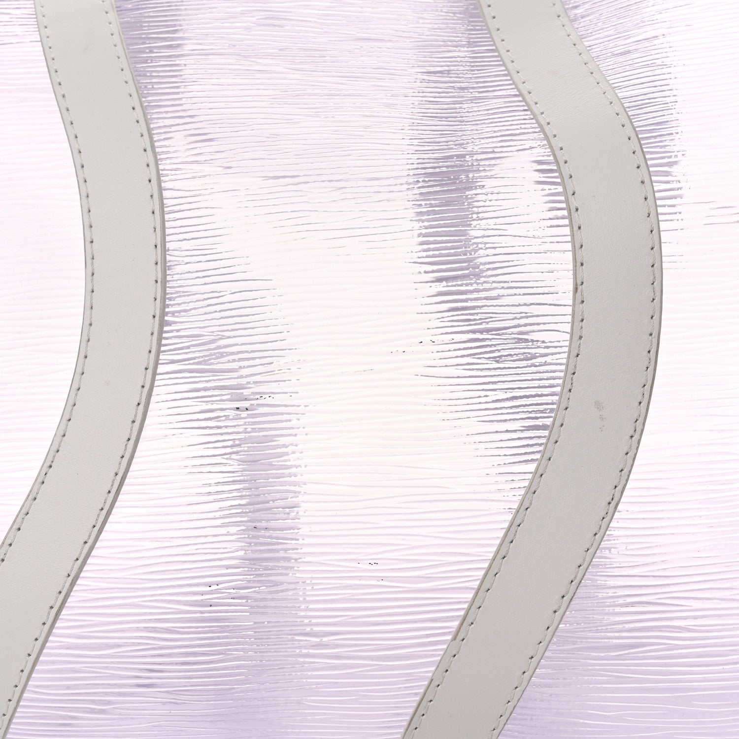 Louis Vuitton PVC Epi Embossed Wavy Keepall Bandouliere 50 White 13 of 13