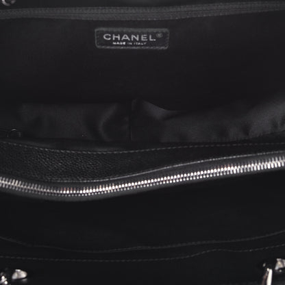 Chanel Caviar Quilted XL Grand Shopping Tote GST Black 5 of 9