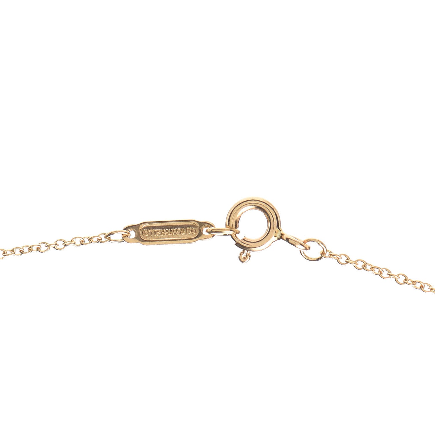 Tiffany 18K Yellow Gold Diamond Atlas Pierced Pendant Necklace 5 of 5