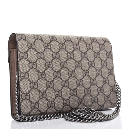 Gucci GG Supreme Monogram Mini Dionysus Chain Wallet Beige Taupe 3 of 15