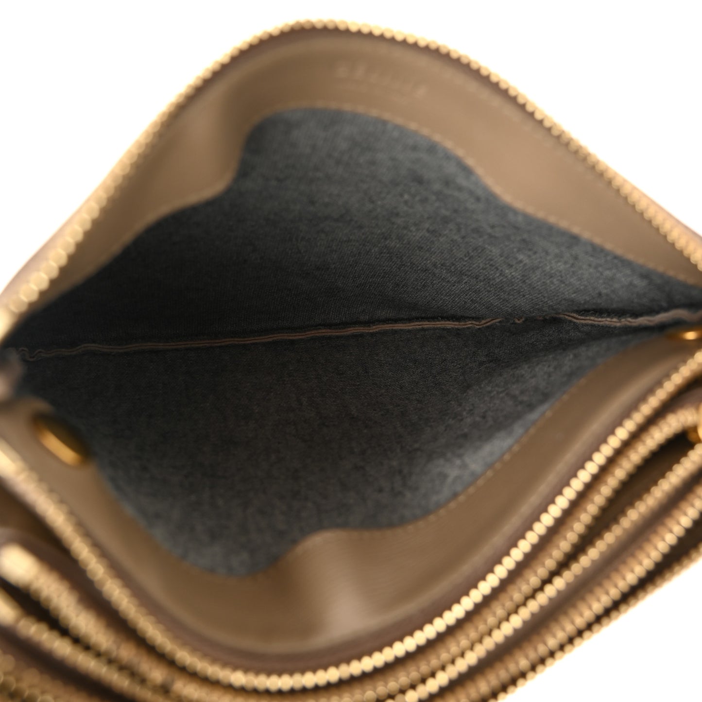 Liege Calfskin Small Trio Crossbody Bag Taupe