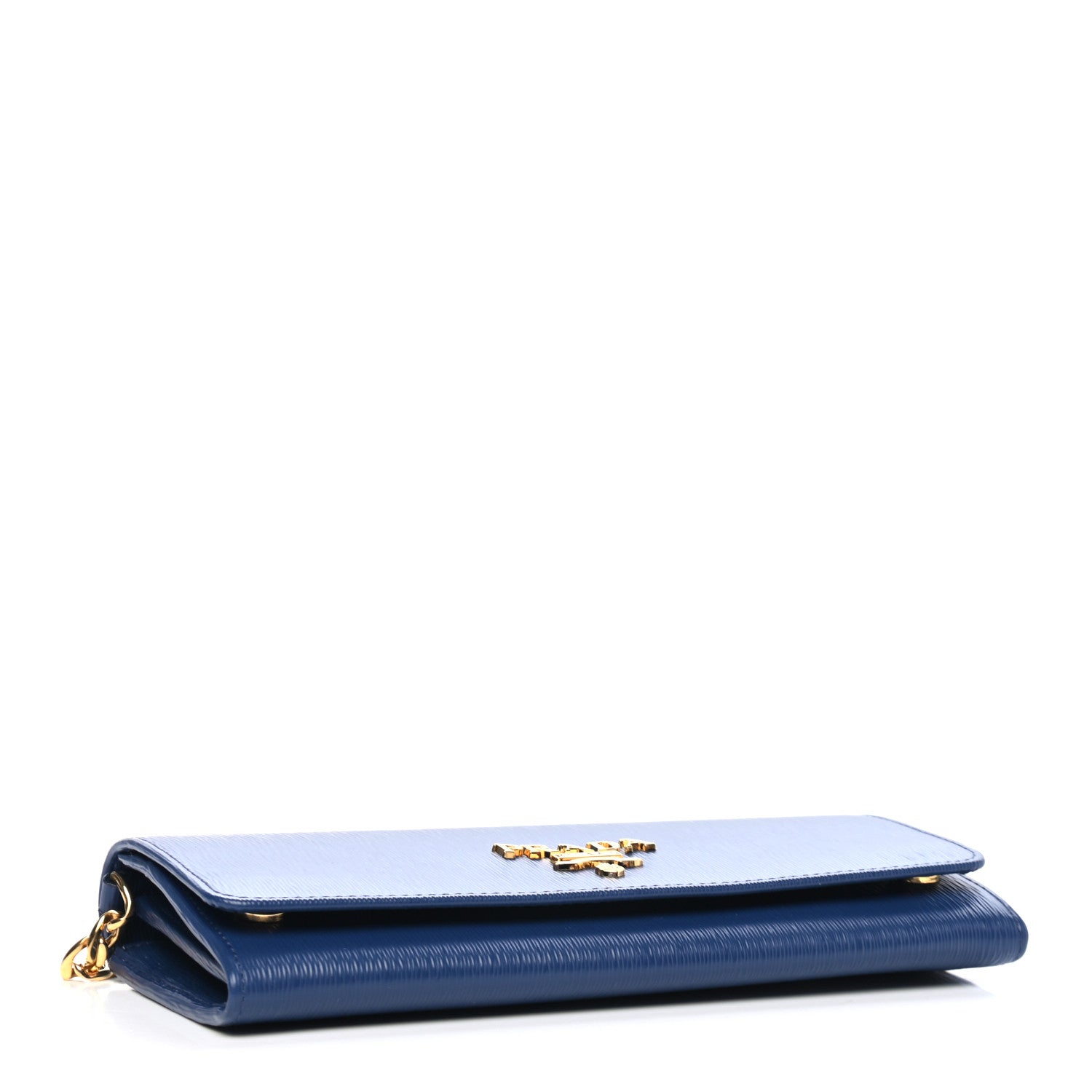 Prada Vitello Move Chain Wallet Bleuette 3 of 4