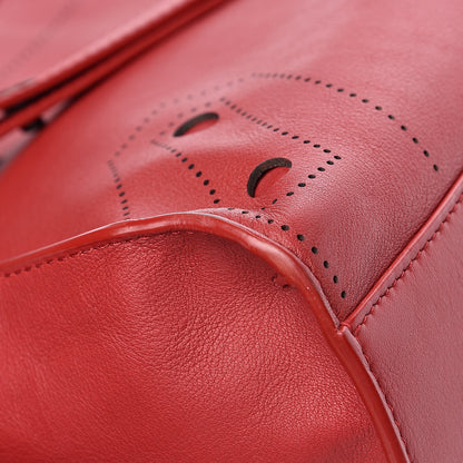 Balenciaga Veau Soyeux Perforated Blackout Hardware S City Rouge Groseille 10 of 12