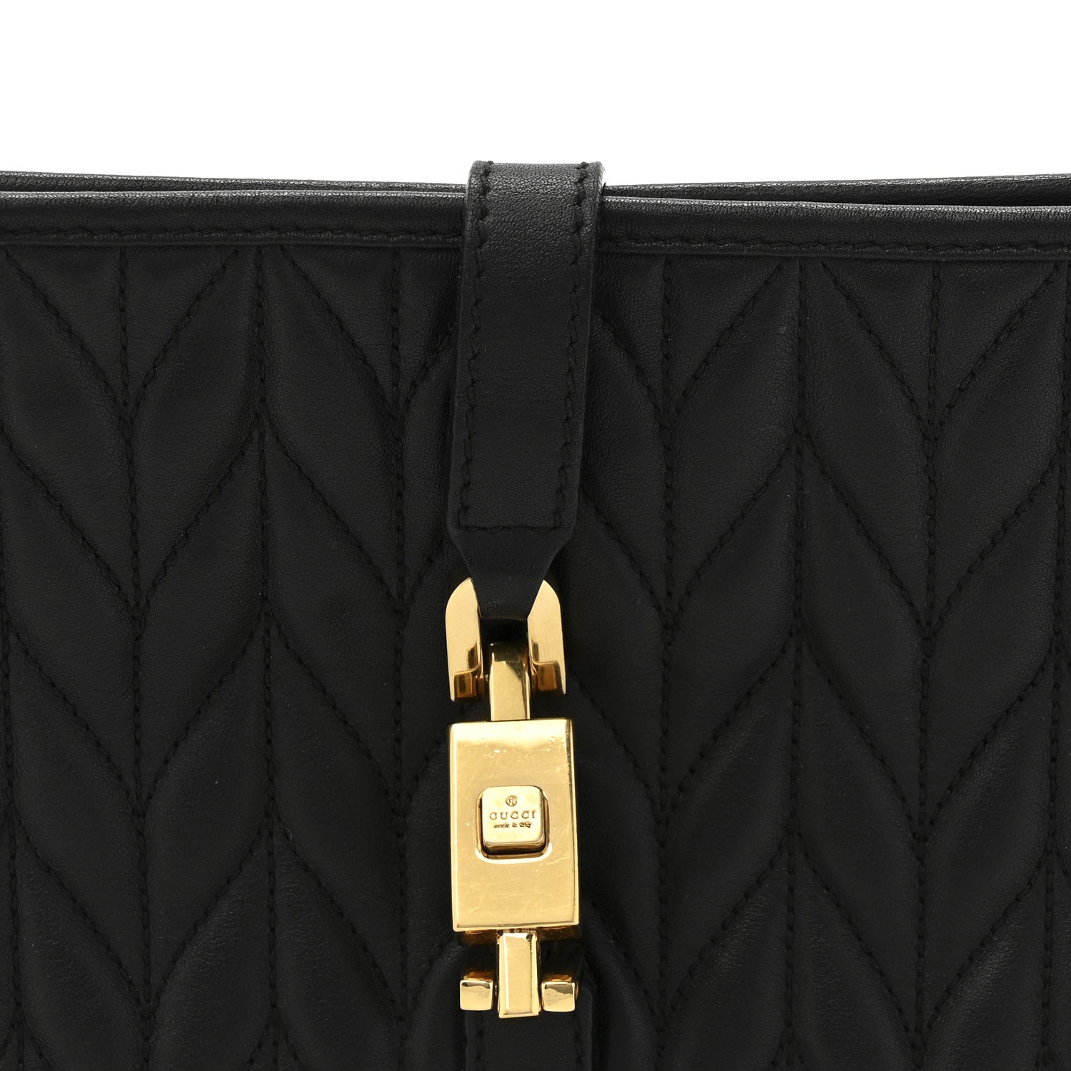 Gucci Quilted Calfskin Jackie O Chain Hobo Black 8 of 14
