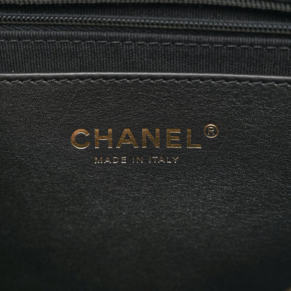 Chanel Shiny Lambskin Quilted Trendy Pockets Hobo Black 6 of 10
