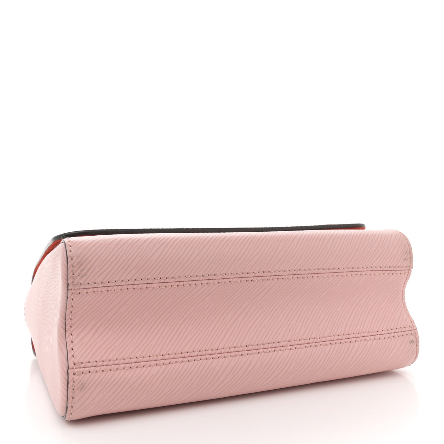 Epi Travel Stickers Twist Shoulder Bag MM Rose Ballerine