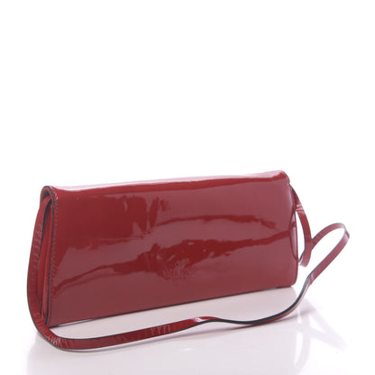 Valentino Garavani Patent Convertible Clutch Red 3 of 9