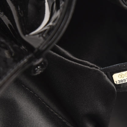 Chanel Patent Camellia Shoulder Bag Black 7 of 12
