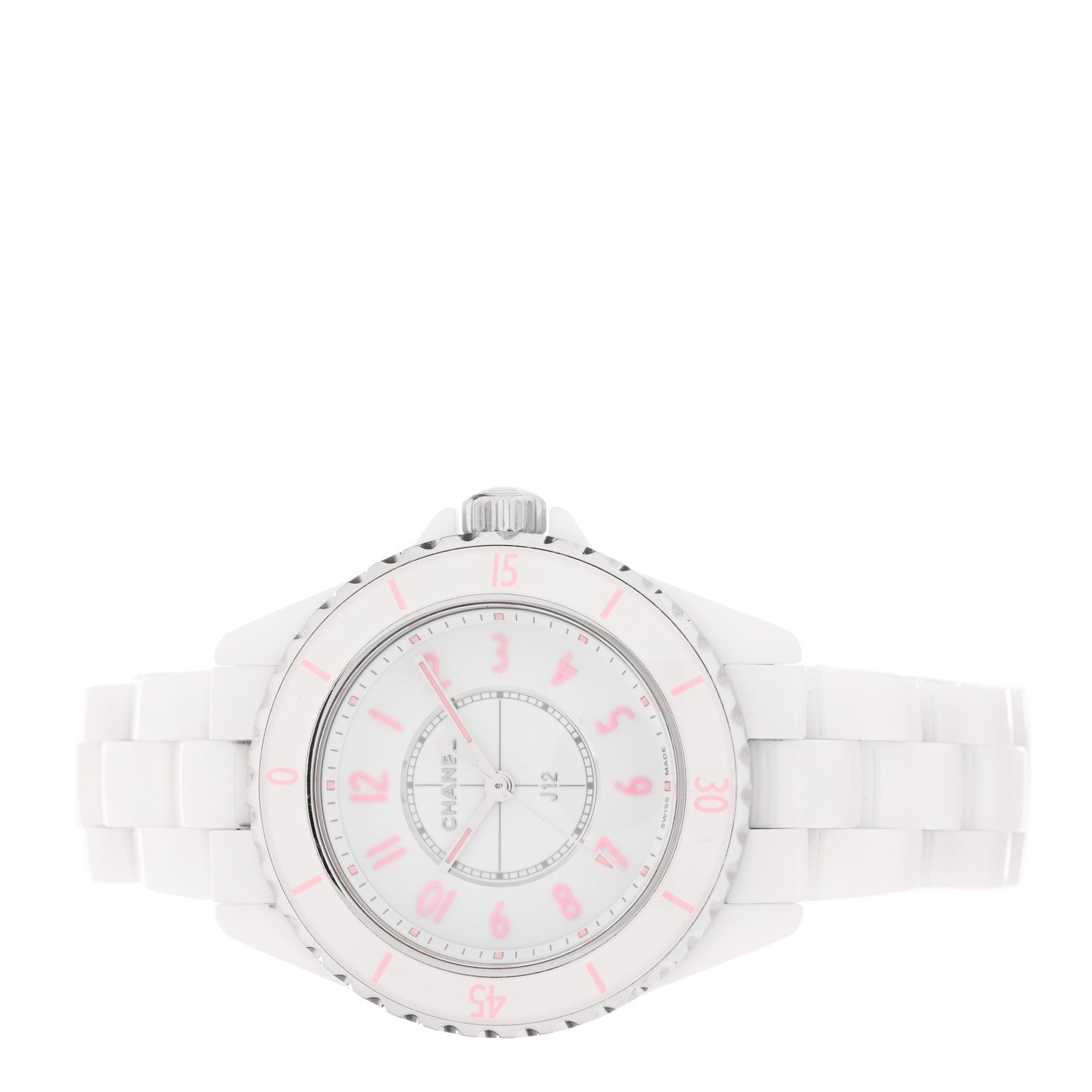 Chanel Stainless Steel Ceramic 33mm J12 Phantom Quartz Watch Pink 2 of 5
