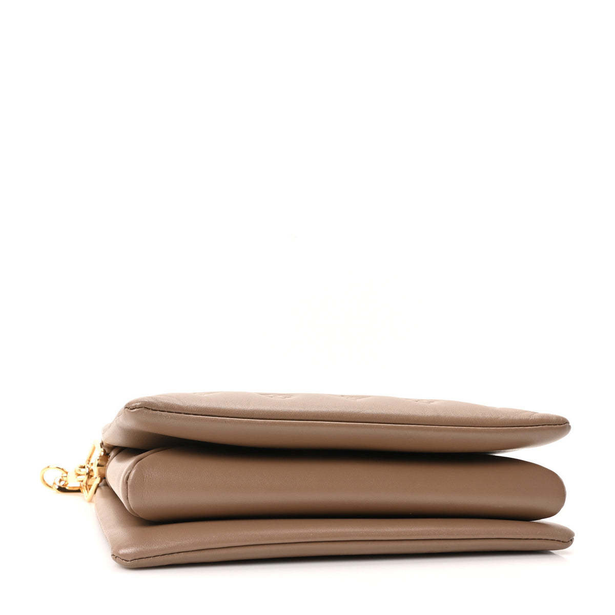 Louis Vuitton Lambskin Embossed Monogram Coussin PM Taupe 4 of 9