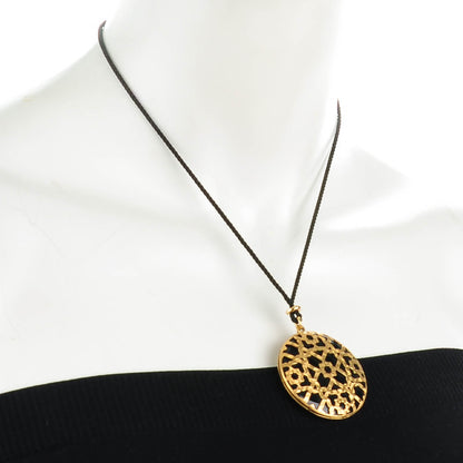 Tiffany 18K Yellow Gold Black Onyx Paloma's Marrakesh Dome Pendant Necklace 2 of 10