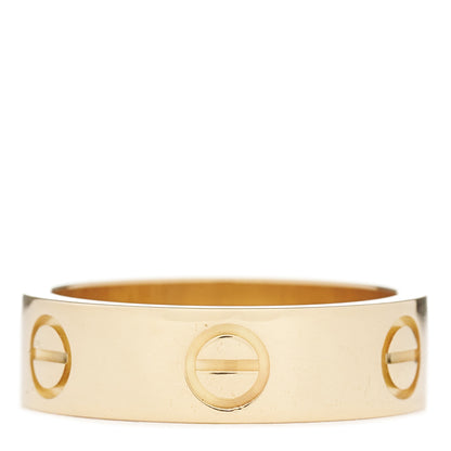 Cartier 18K Yellow Gold 5.5mm LOVE Ring 53 6.25 1 of 4