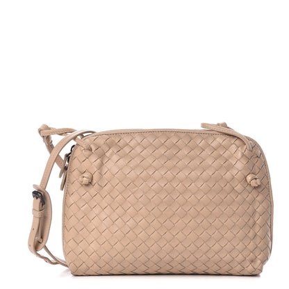 Bottega Veneta Nappa Intrecciato Pillow Crossbody Messenger Mink 1 of 16