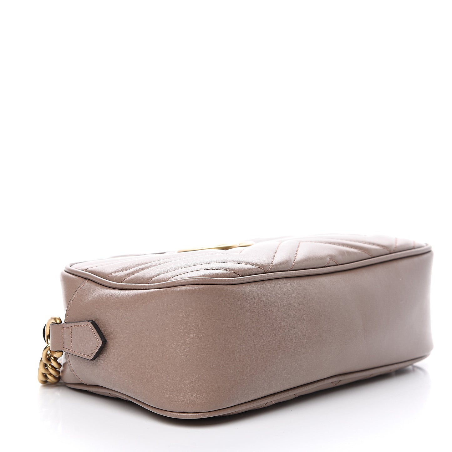 Calfskin Matelasse Small GG Marmont Chain Shoulder Bag Porcelain Rose