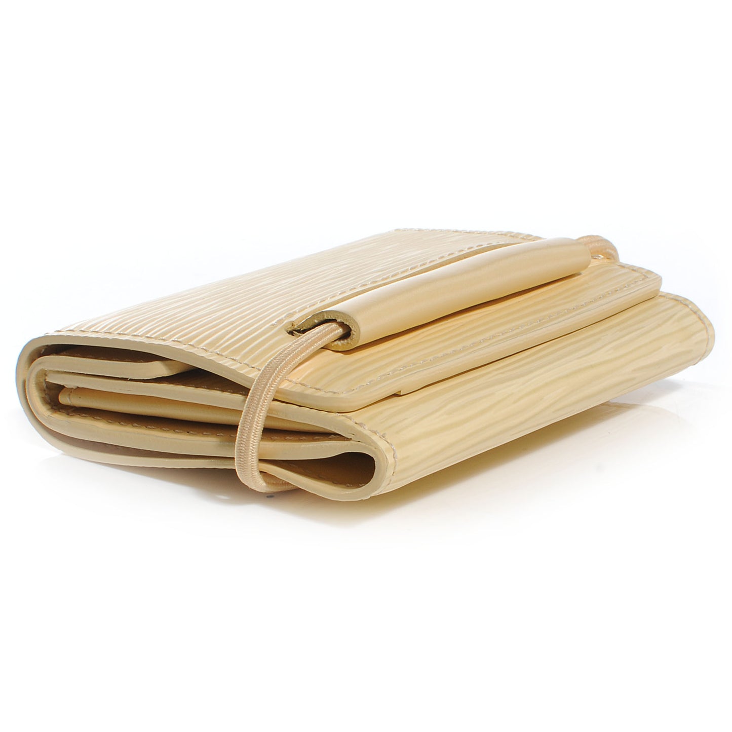 Epi Porte-Monnaie Elastique Wallet Vanilla