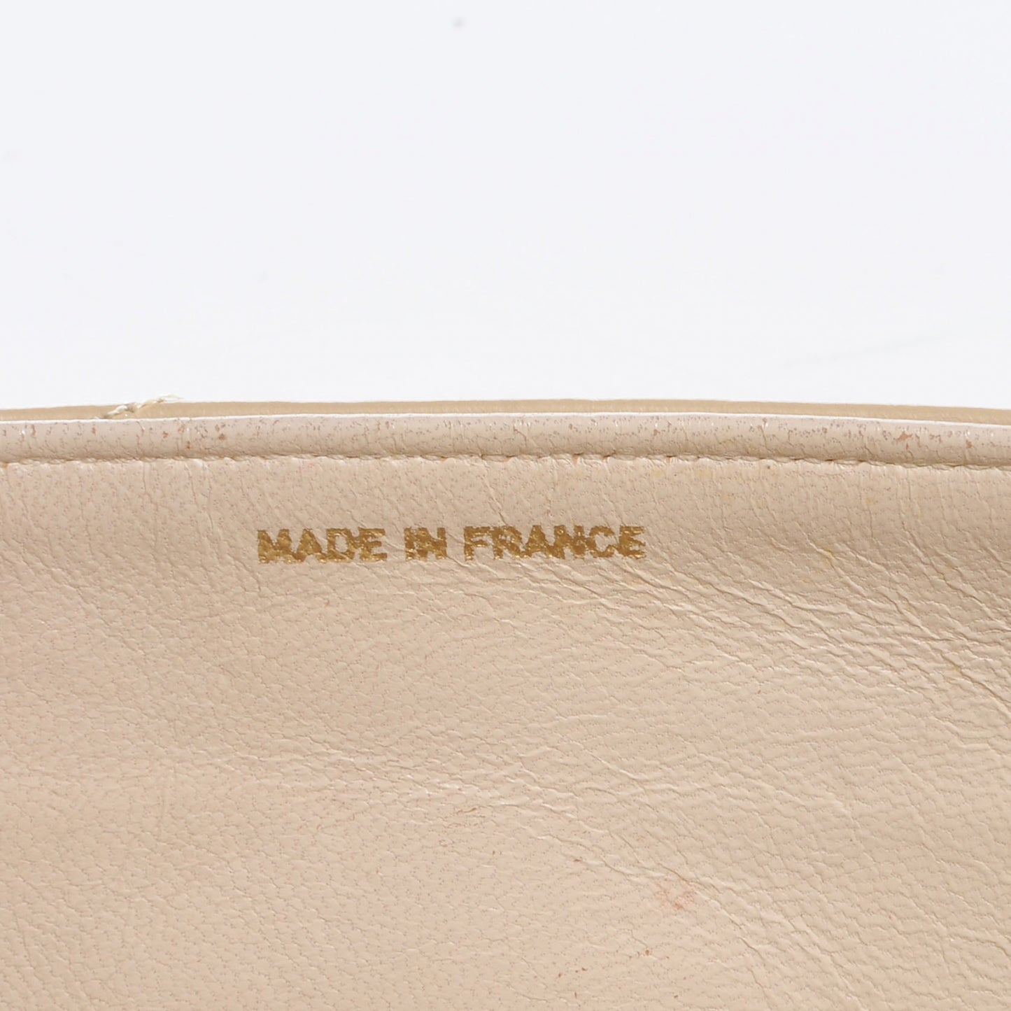 Lambskin Small Double Flap Beige