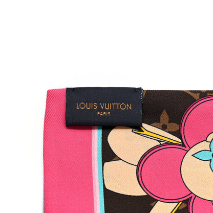 Louis Vuitton Silk Monogram 2021 Hollywood Christmas Animation Bandeau Marron 3 of 3