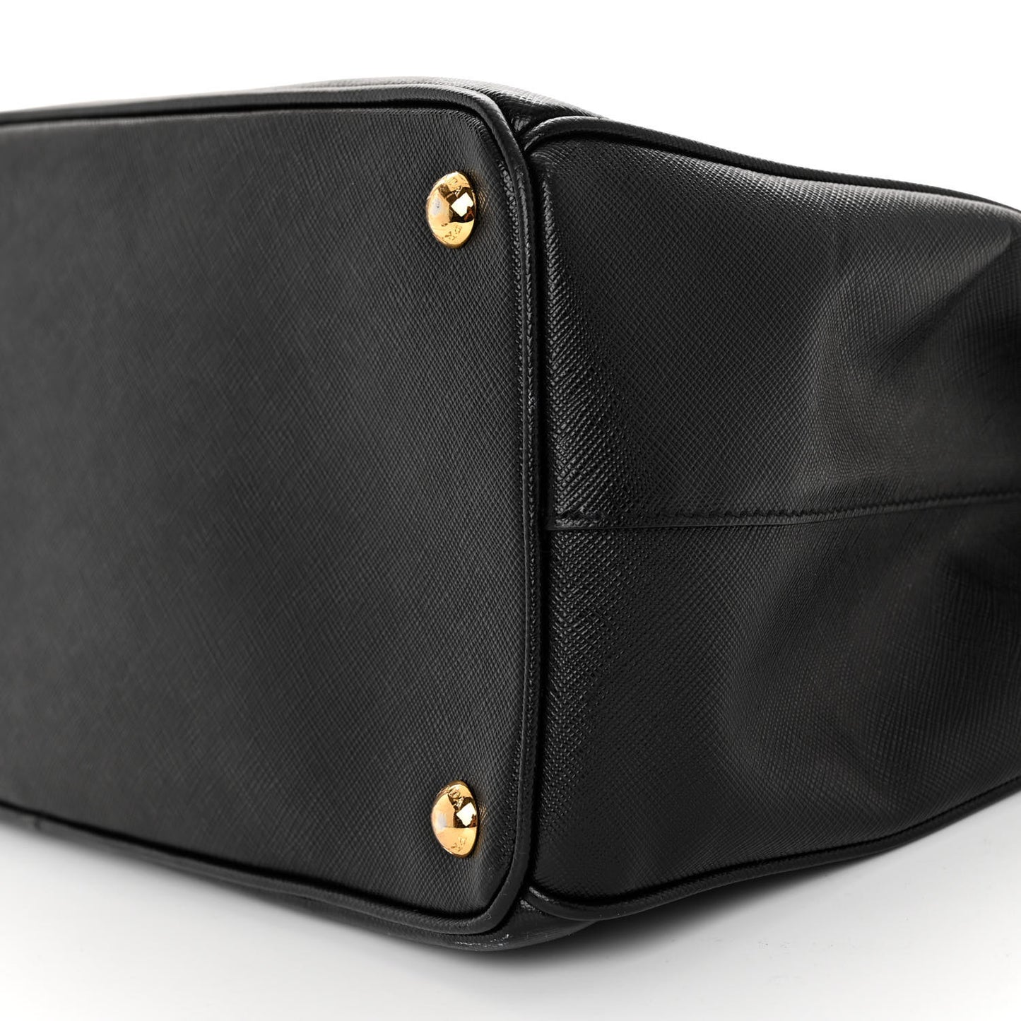 Saffiano Large Galleria Double Zip Tote Black