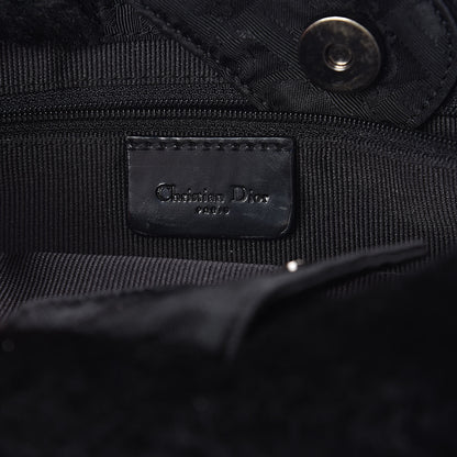Christian Dior Nylon Monogram Fur Cannage Tote Black 6 of 9