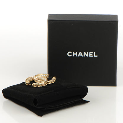 Chanel Pearl CC Brooch Pin Gold 5 of 5