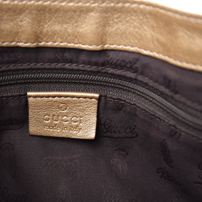 Gucci Guccissima Large D Ring Shoulder Bag Gold 7 of 10