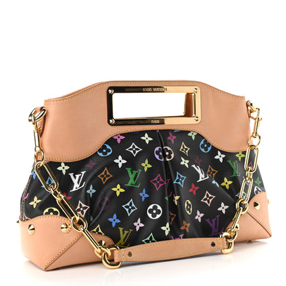 Louis Vuitton Monogram Multicolor Judy MM Black 3 of 10