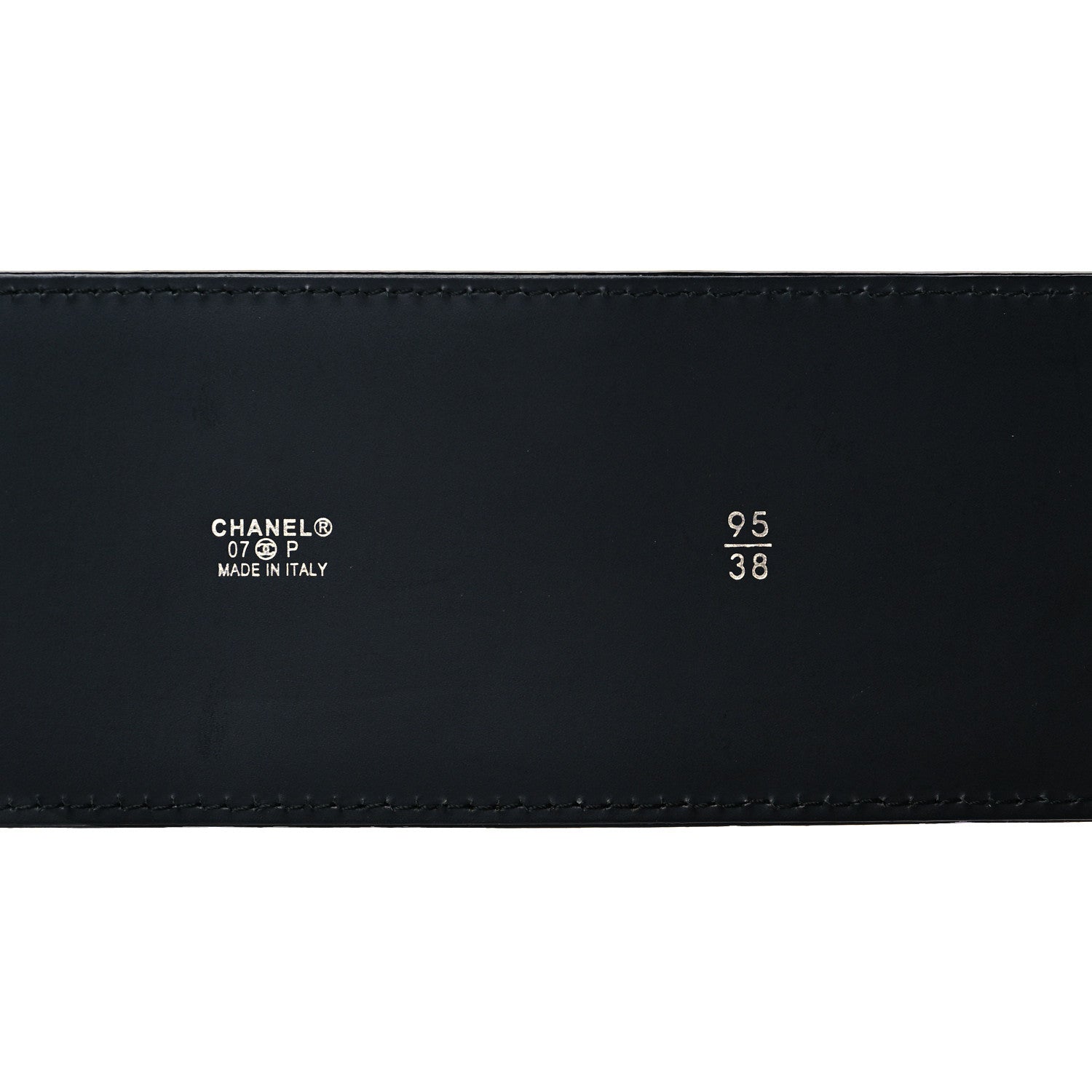 Chanel Patent CC Wide Belt 95 38 Black 5 of 6